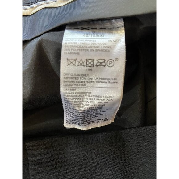 Banana Republic The Logan Fit Trouser Dress Pants Womens Size 8 Wool Black - Picture 10 of 11